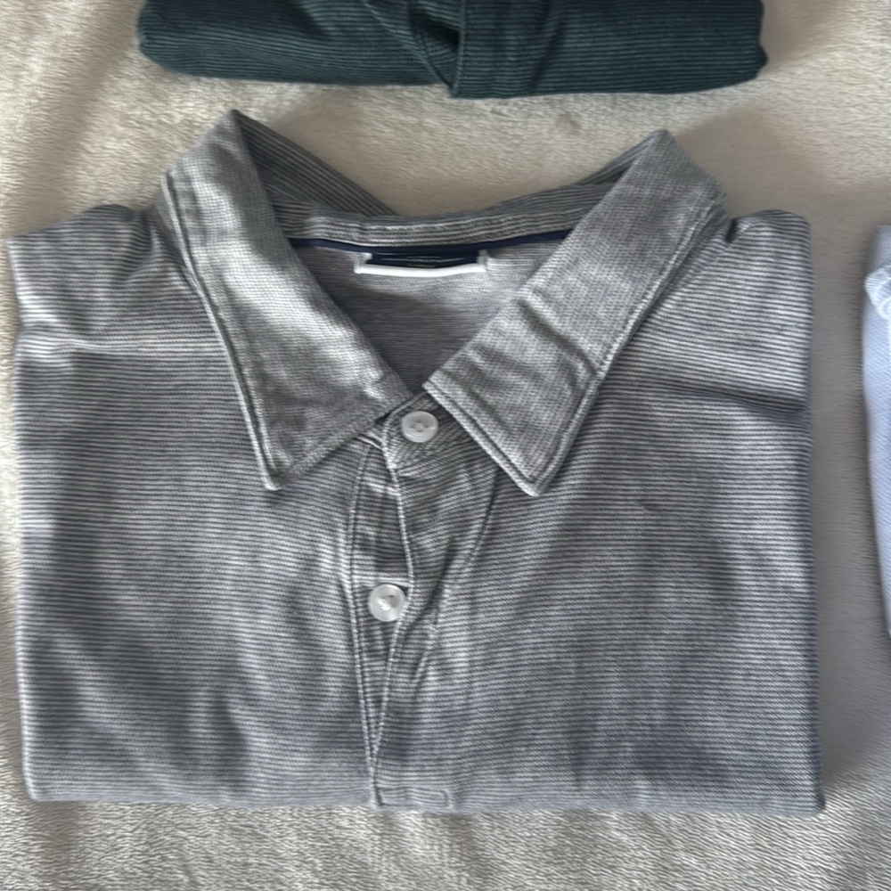Charles Tyrwhitt SS Polos Button Down and Zip Up Shirts Brown, Blue, Gray, Green - Picture 2 of 7